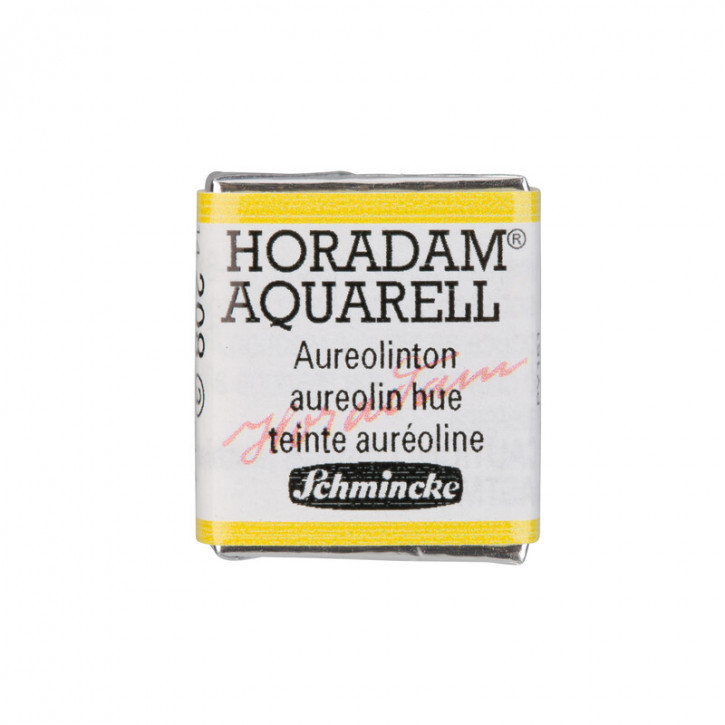SCHMINCKE HORADAM® Feinste Künstler-Aquarellfarben, Aureolinton 208, 1/2 Näpfchen
