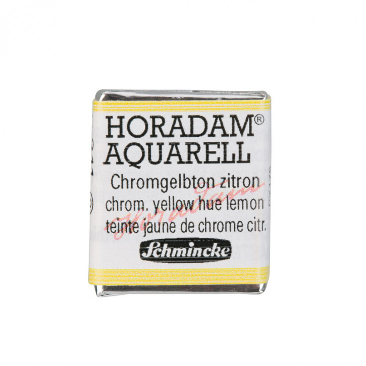 SCHMINCKE HORADAM® Feinste Künstler-Aquarellfarben, Chromgelbton zitron 211, 1/2 Näpfchen