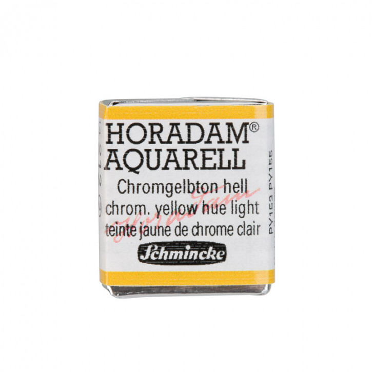 SCHMINCKE HORADAM® Feinste Künstler-Aquarellfarben, Chromgelbton hell 212, 1/2 Näpfchen