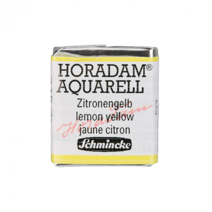 SCHMINCKE HORADAM® Feinste Künstler-Aquarellfarben, Zitronengelb 215, 1/2 Näpfchen
