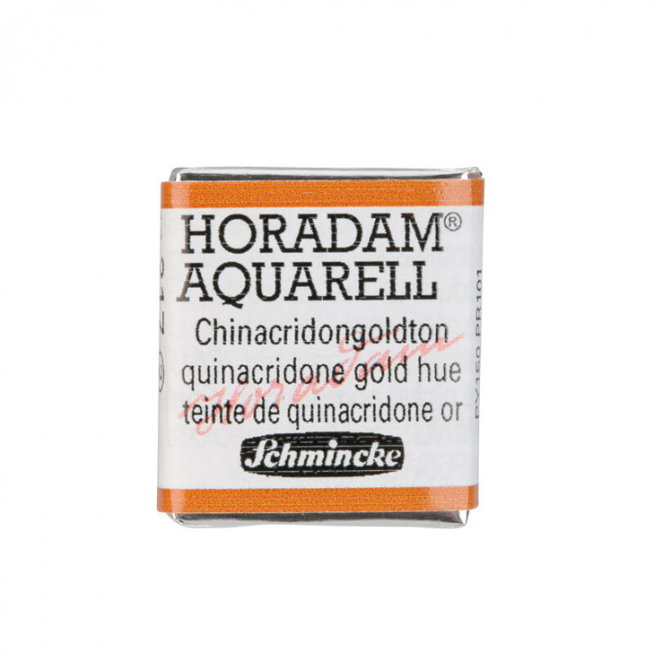 SCHMINCKE HORADAM® Feinste Künstler-Aquarellfarben, Chinacridongoldton 217, 1/2 Näpfchen