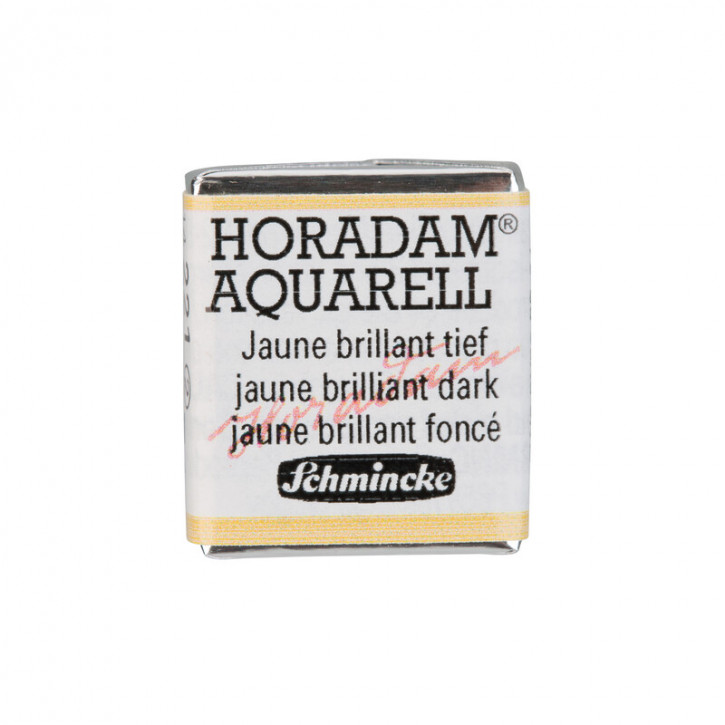 SCHMINCKE HORADAM® Feinste Künstler-Aquarellfarben, Jaune brillant tief 221, 1/2 Näpfchen