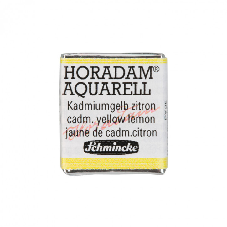 SCHMINCKE HORADAM® Feinste Künstler-Aquarellfarben, Kadmiumgelb zitron 223, 1/2 Näpfchen
