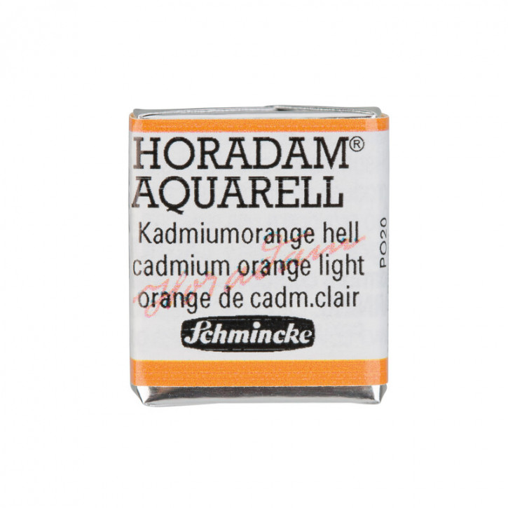 SCHMINCKE HORADAM® Feinste Künstler-Aquarellfarben, Kadmiumorange hell 227, 1/2 Näpfchen