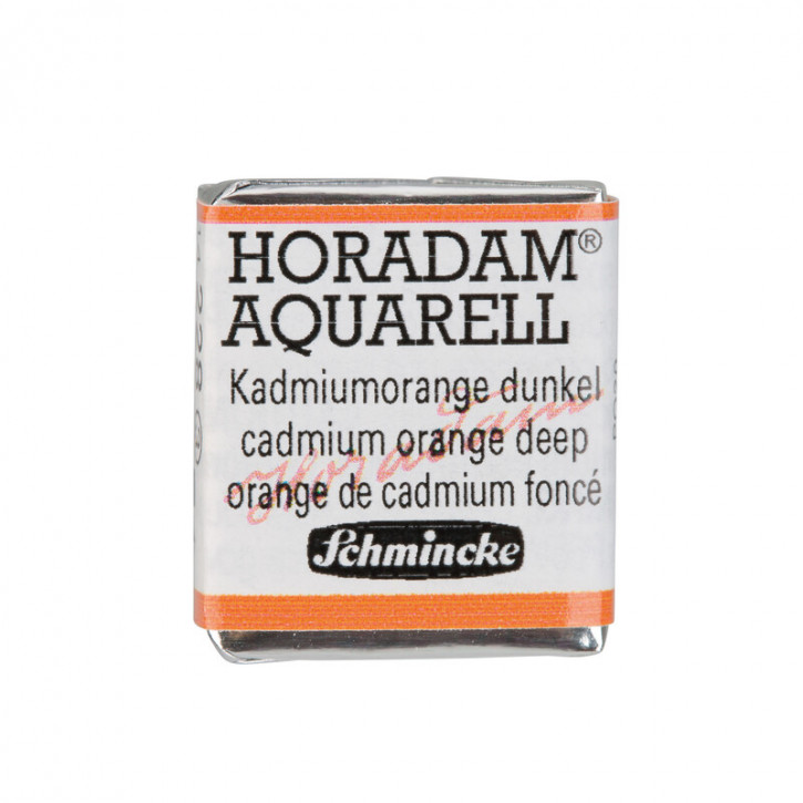 SCHMINCKE HORADAM® Feinste Künstler-Aquarellfarben, Kadmiumorange dunkel 228, 1/2 Näpfchen