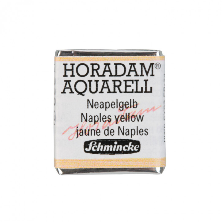 SCHMINCKE HORADAM® Feinste Künstler-Aquarellfarben, Neapelgelb 229, 1/2 Näpfchen