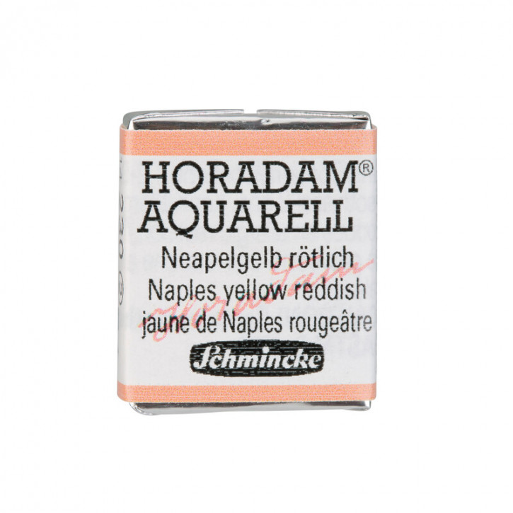 SCHMINCKE HORADAM® Feinste Künstler-Aquarellfarben, Neapelgelb rötlich 230, 1/2 Näpfchen