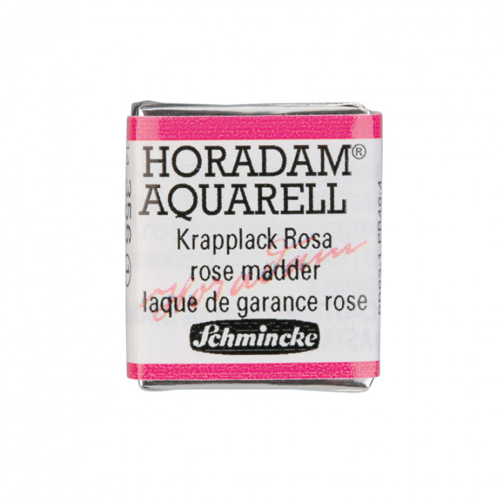 SCHMINCKE HORADAM® Feinste Künstler-Aquarellfarben, Krapplack Rosa 356, 1/2 Näpfchen