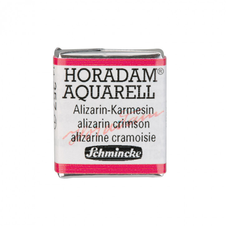 SCHMINCKE HORADAM® Feinste Künstler-Aquarellfarben, Alizarin-Karmesin 357, 1/2 Näpfchen