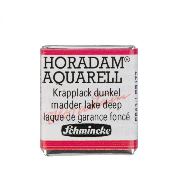 SCHMINCKE HORADAM® Feinste Künstler-Aquarellfarben, Krapplack dunkel 358, 1/2 Näpfchen