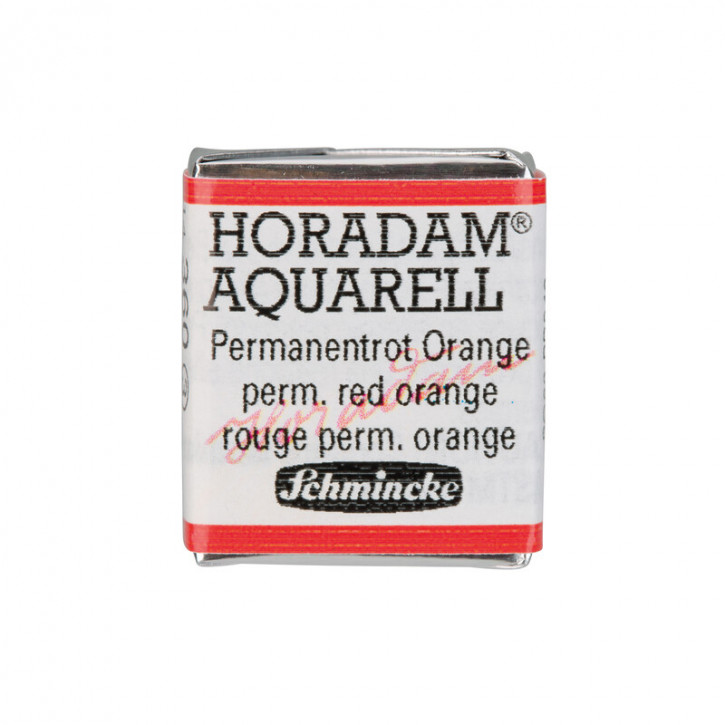 SCHMINCKE HORADAM® Feinste Künstler-Aquarellfarben, Permanentrot Orange 360, 1/2 Näpfchen