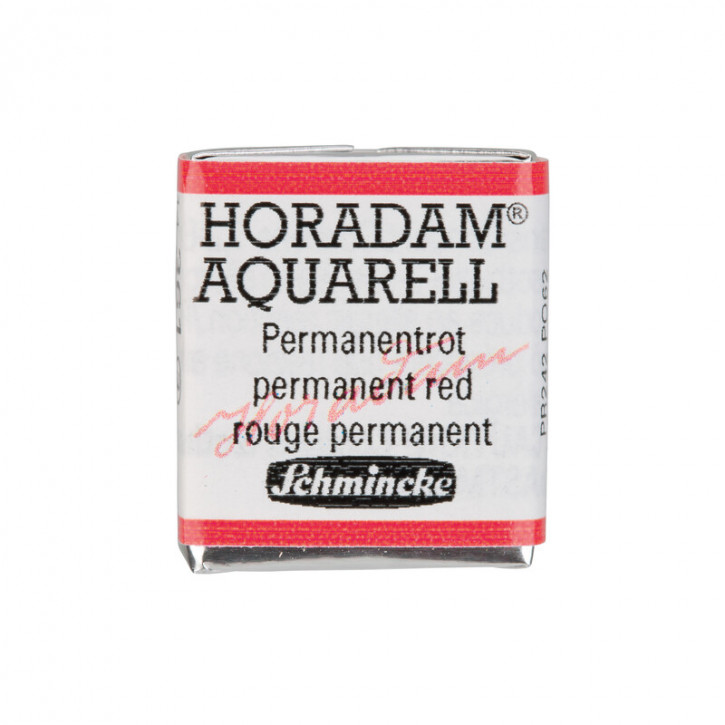 SCHMINCKE HORADAM® Feinste Künstler-Aquarellfarben, Permanentrot 361, 1/2 Näpfchen