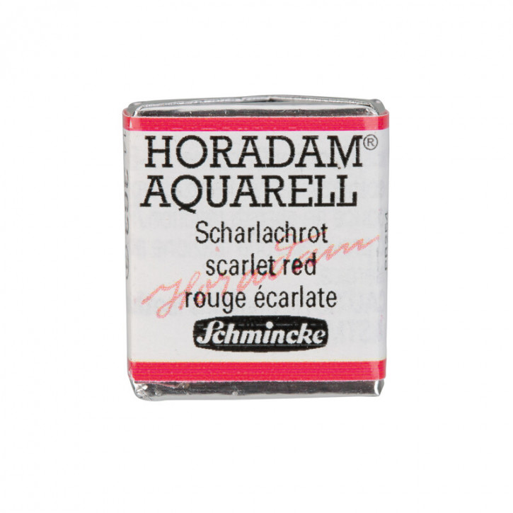 SCHMINCKE HORADAM® Feinste Künstler-Aquarellfarben, Scharlachrot 363, 1/2 Näpfchen
