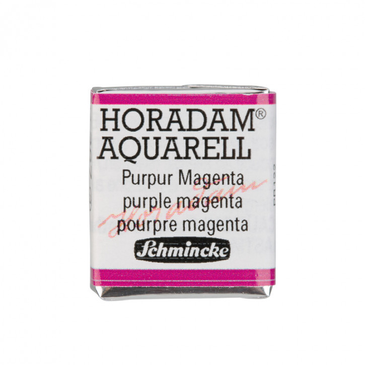 SCHMINCKE HORADAM® Feinste Künstler-Aquarellfarben, Purpur Magenta 367, 1/2 Näpfchen
