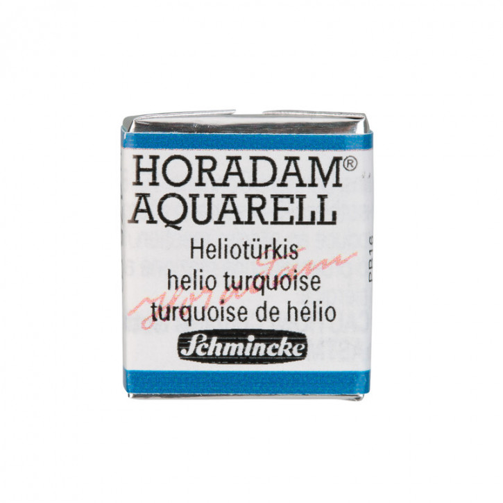 SCHMINCKE HORADAM® Feinste Künstler-Aquarellfarben, Heliotürkis 475, 1/2 Näpfchen