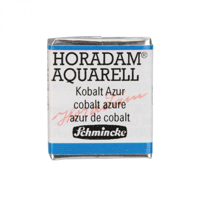 SCHMINCKE HORADAM® Feinste Künstler-Aquarellfarben, Kobalt Azur 483, 1/2 Näpfchen