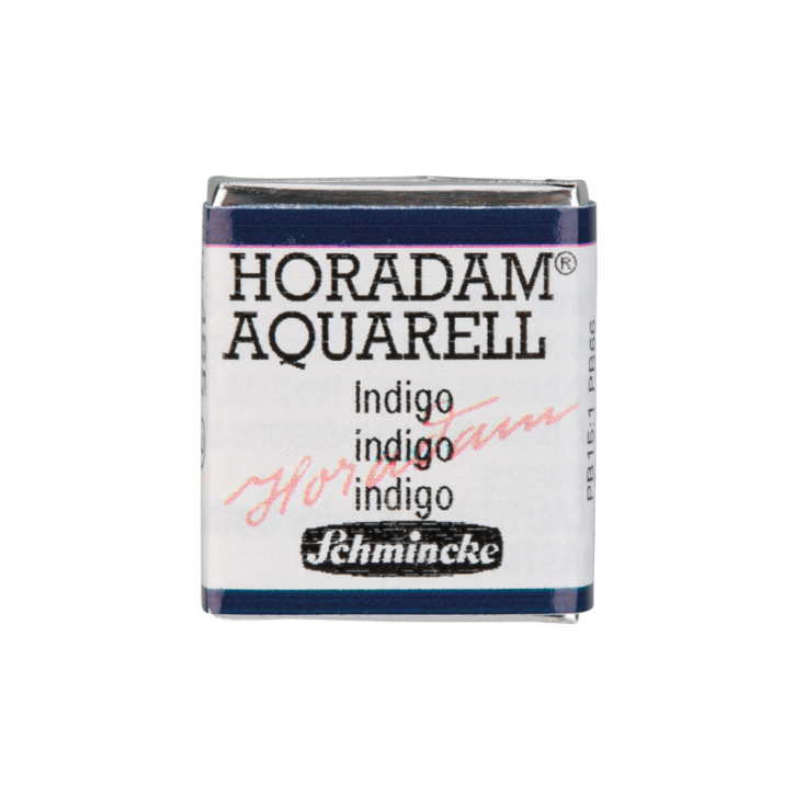 SCHMINCKE HORADAM® Feinste Künstler-Aquarellfarben, Indigo 485, 1/2 Näpfchen
