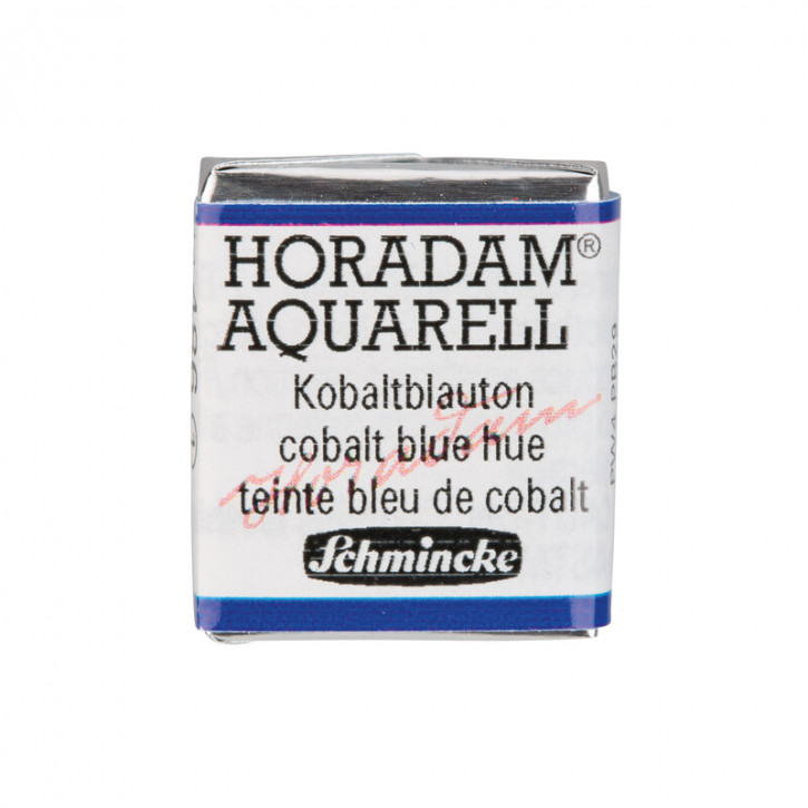 SCHMINCKE HORADAM® Feinste Künstler-Aquarellfarben, Kobaltblauton 486, 1/2 Näpfchen