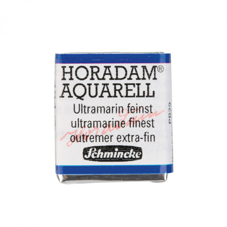 SCHMINCKE HORADAM® Feinste Künstler-Aquarellfarben, Ultramarin feinst 494, 1/2 Näpfchen