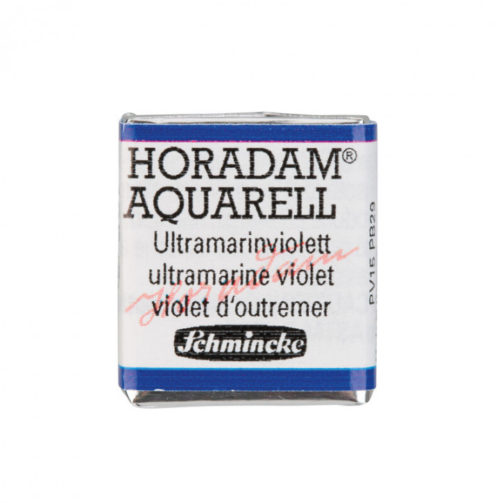SCHMINCKE HORADAM® Feinste Künstler-Aquarellfarben, Ultramarinviolett 495, 1/2 Näpfchen
