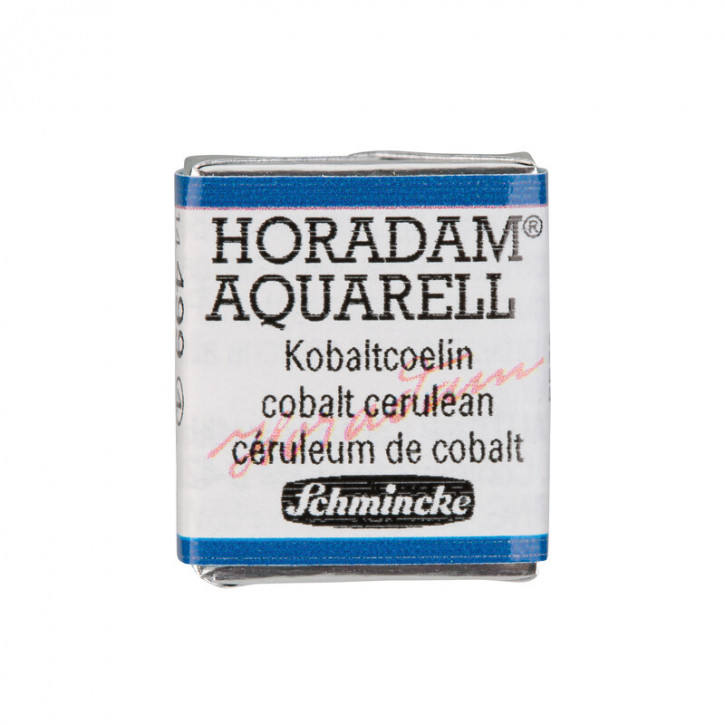 SCHMINCKE HORADAM® Feinste Künstler-Aquarellfarben, Kobaltcoelin 499, 1/2 Näpfchen