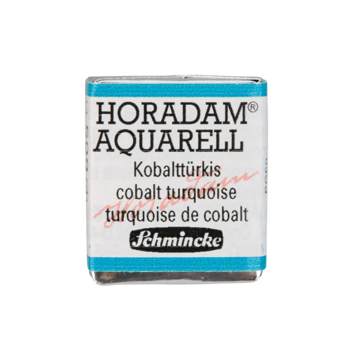 SCHMINCKE HORADAM® Feinste Künstler-Aquarellfarben, Kobalttürkis 509, 1/2 Näpfchen