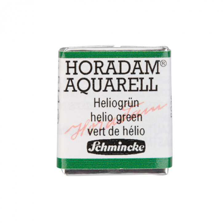 SCHMINCKE HORADAM® Feinste Künstler-Aquarellfarben, Heliogrün 514, 1/2 Näpfchen