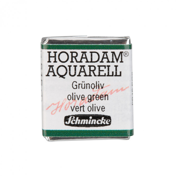 SCHMINCKE HORADAM® Feinste Künstler-Aquarellfarben, Grünoliv 515, 1/2 Näpfchen