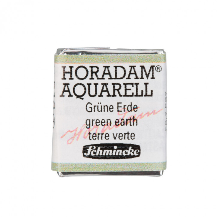 SCHMINCKE HORADAM® Feinste Künstler-Aquarellfarben, Grüne Erde 516, 1/2 Näpfchen