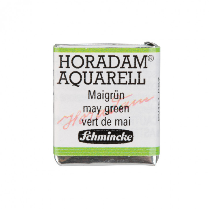 SCHMINCKE HORADAM® Feinste Künstler-Aquarellfarben, Maigrün 524, 1/2 Näpfchen