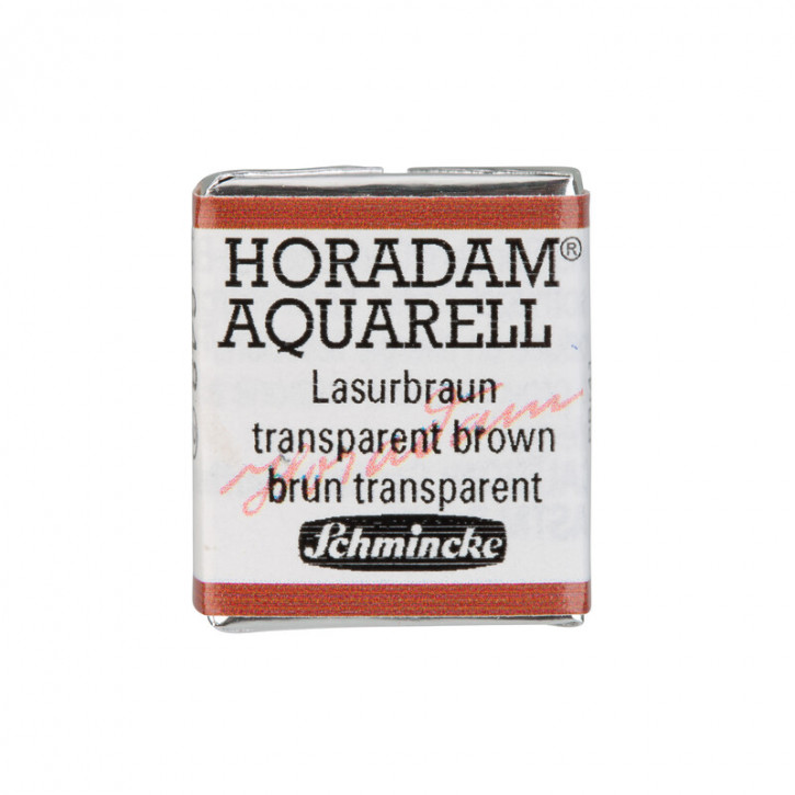 SCHMINCKE HORADAM® Feinste Künstler-Aquarellfarben, Lasurbraun 648, 1/2 Näpfchen