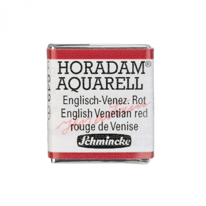 SCHMINCKE HORADAM® Feinste Künstler-Aquarellfarben, Englisch-Venizianisch Rot 649, 1/2 Näpfchen