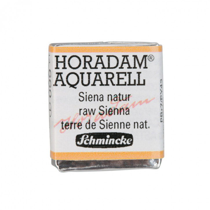 SCHMINCKE HORADAM® Feinste Künstler-Aquarellfarben, Siena natur 660, 1/2 Näpfchen