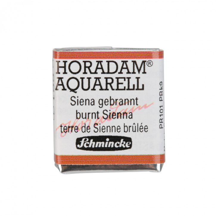 SCHMINCKE HORADAM® Feinste Künstler-Aquarellfarben, Siena gebrannt 661, 1/2 Näpfchen