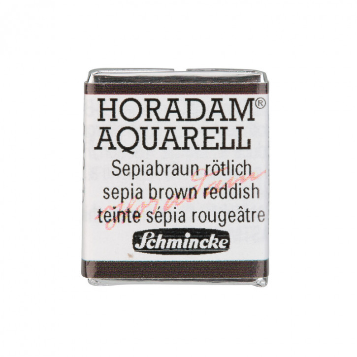 SCHMINCKE HORADAM® Feinste Künstler-Aquarellfarben, Sepiabraun rötlich 662, 1/2 Näpfchen