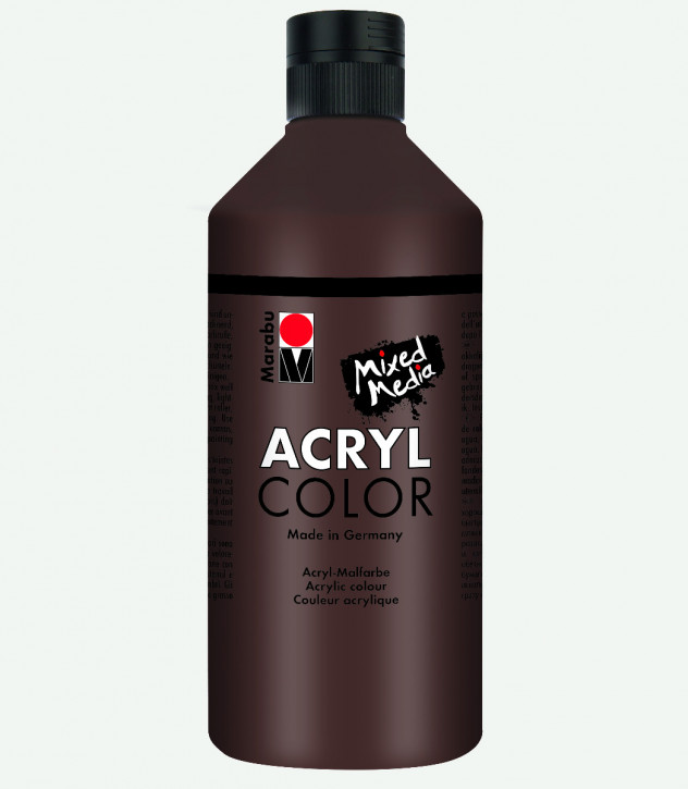 Acryl Color 500 ml Mixed Media-Mittelbraun