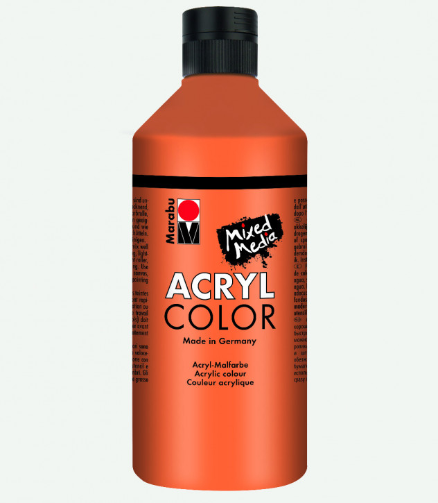 Acryl Color 500 ml Mixed Media-Orange
