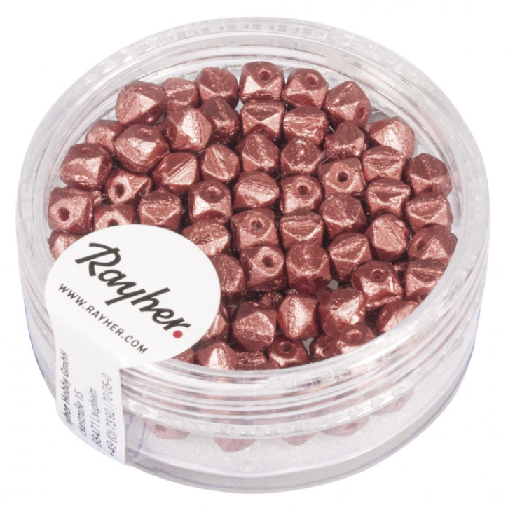 Antique Rocailles, 4mm Dose 120Stück-antikrose