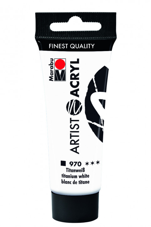Artist Acryl 22 ml Marabu-Titanweiß