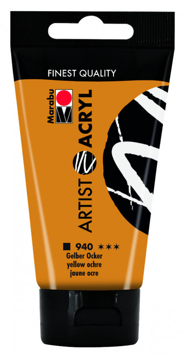 Artist Acryl 75 ml Marabu-Gelb Ocker