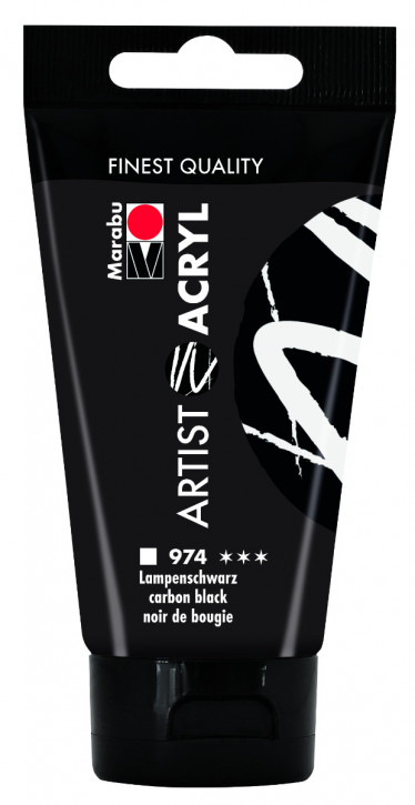 Artist Acryl 75 ml Marabu-Lampenschwarz