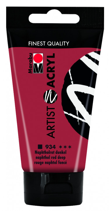 Artist Acryl 75 ml Marabu-Naphtholrot dunkel