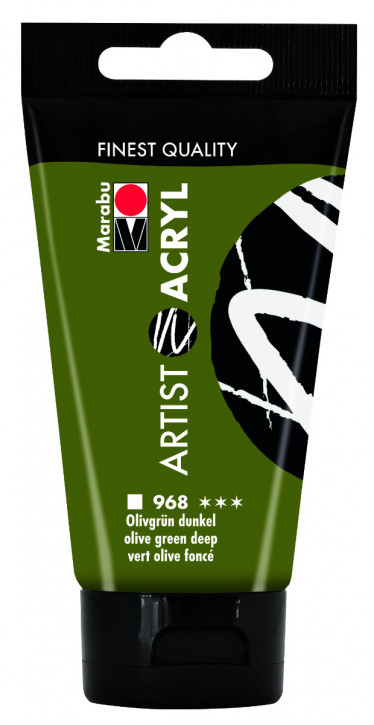 Artist Acryl 75 ml Marabu-Olivgrün dunkel