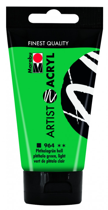 Artist Acryl 75 ml Marabu-Phthalogrün hell