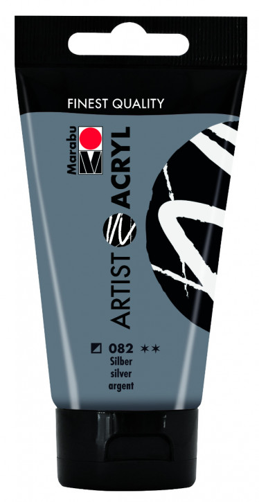 Artist Acryl 75 ml Metallic Tube-Silber