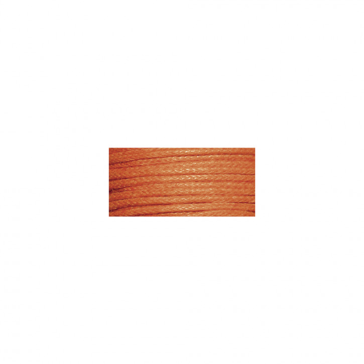 Baumwollkordel, gewachst, 1mm, SB-Karte 20 m-orange