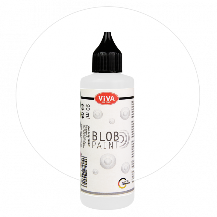 Blob Paint 90 ml, 20 Farben -weiß