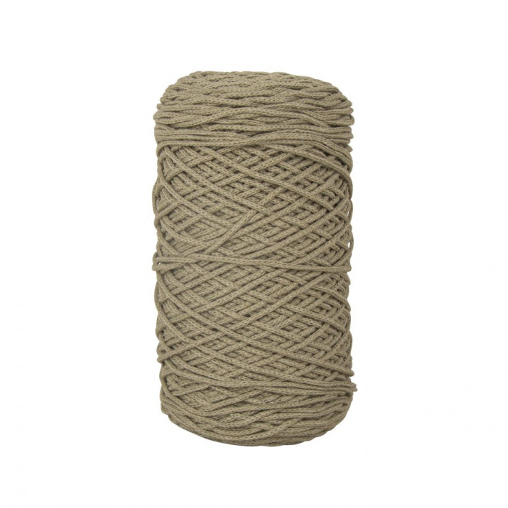 Braidy Recycling Garn, geflochten, 2mm ø (250g Knäuel), Knäuel 250m-schilf
