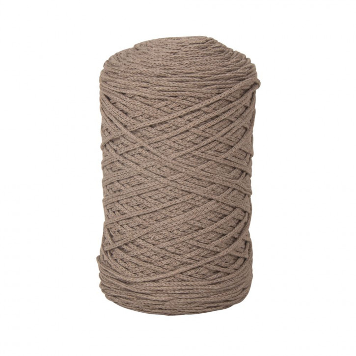 Braidy Recycling Garn, geflochten, 2mm ø (250g Knäuel), Knäuel 250m-steingrau