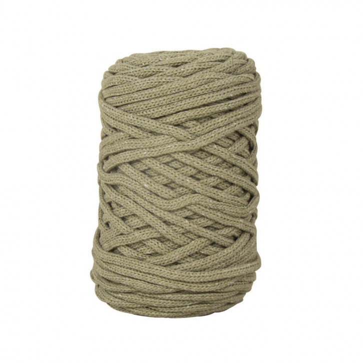 Braidy Recycling Garn, geflochten, 4mm ø, weiß (250g Knäuel), Knäuel 65m-schilf